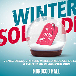 LES SOLDES D'HIVER SONT DE RETOUR AU MOROCCO MALL A PARTIR DU 21 JANVIER POUR LE GRAND PLAISIR DE SES VISITEURS