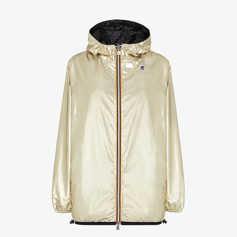 La collab Fendi x K Way gold