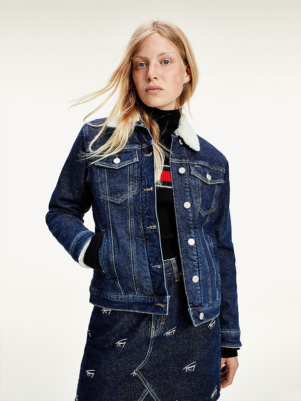 La veste denim sherpa