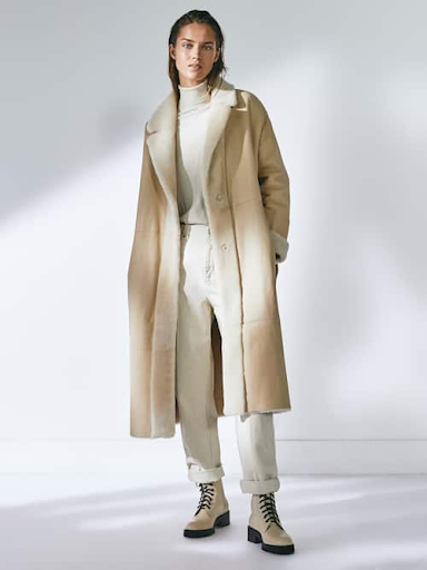 Le Manteau mouton de chez Massimo Dutti