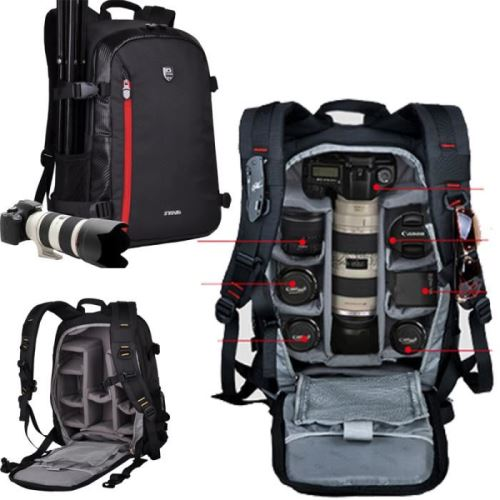 Le Sac à dos appareil photo reflex imperméable