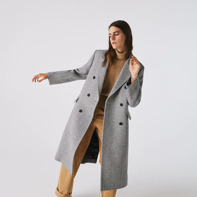 Le manteau croisé de Lacoste