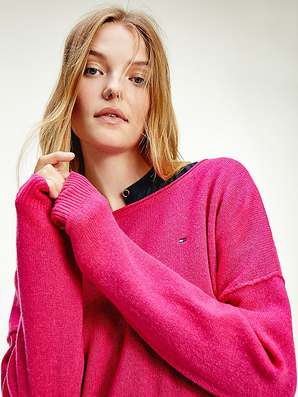 Le pull à col rond
