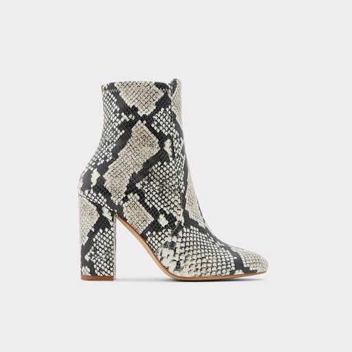 Bottines imprimé serpent 
