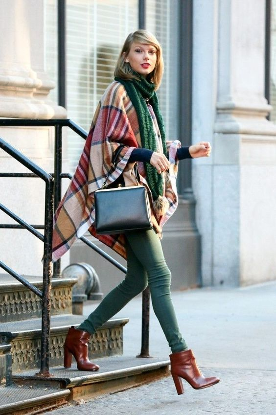 Look cape colorée 